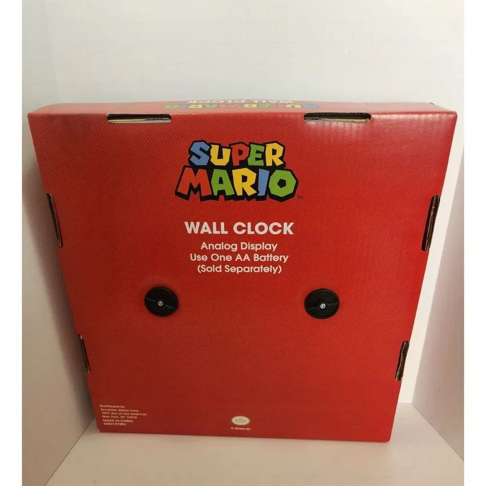 Super Mario Bros. Bowser Analog Wall Clock Multicolor Gaming Theme